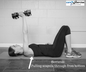 Serratus_ Pulling scapula through